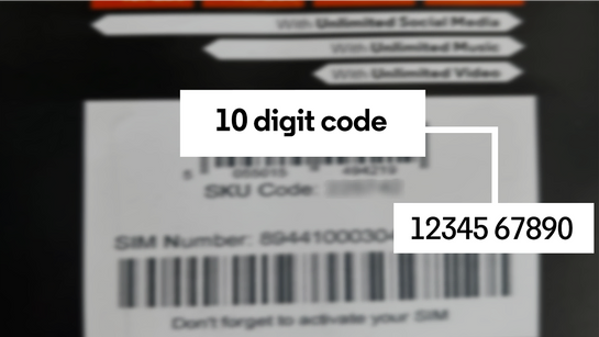 How to find your SIM number